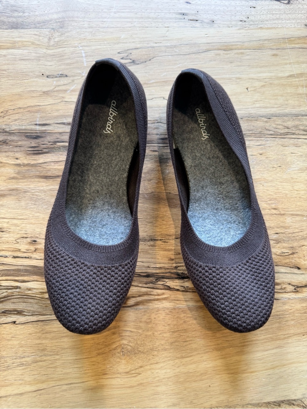 allbirds Women's Dark Brown Ballerina Flats